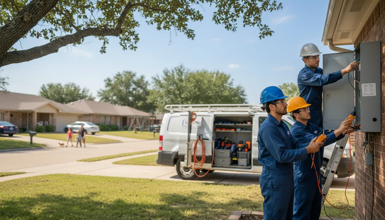Certified electrician providing emergency electrical services in Sondheimer, LA